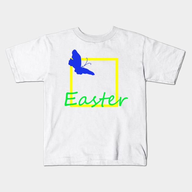 funny easter Kids T-Shirt by V A X